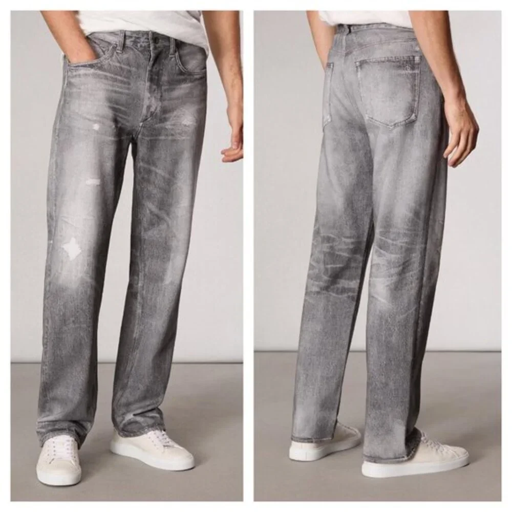 Men's rag & bone rbMIRAMAR Fleece Fit 4 Pant 29 Greyscale